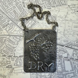 Etiqueta de botella de vino vintage seca  - Imagen 1 de 4