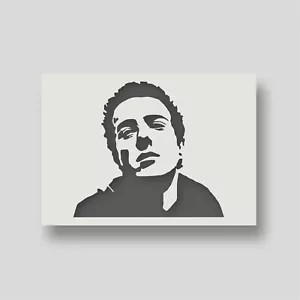 Reusable Joe Strummer stencil for wall art, home decor, celebrity stencil. - Picture 1 of 10
