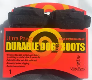 Ultra-Paws robuste Hundestiefel heiß kalt Wanderfelsen schwarz Gr. 1 zierlich waschbar NEU - Bild 1 von 4