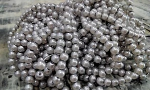 Glass Pearl Bead, Pearlized, 10mm, Dark Grey, 50 pce, Free Post OZ - Bild 1 von 1