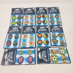 Vintage Cool Gear Rubber Buttons Lot Sports Sun Stars Flowers Bug 1999 Westwater - Picture 1 of 3