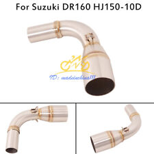 Motorcycle Exhaust Mid Link Pipe Connecting 51mm Slip For Suzuki DR160 HJ150-10D