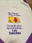 Personalized Embroidery Fleece Baby Blanket With Pooh Bear And Prayer
