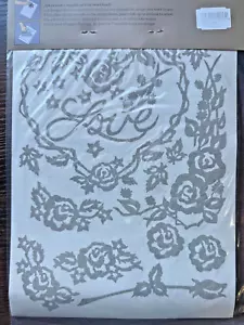 Rambling Roses Iron-on Velvet Scrapbook & Fabric Embellishments - NagPosh - NLA! - Picture 1 of 4