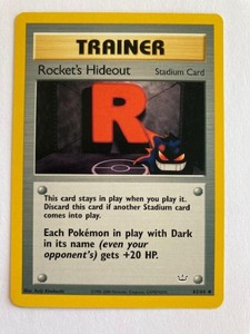 Trainer Rocket's Hideout 63/64  Pokemon Card  Mint Unplayed