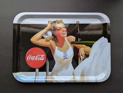 Coca Cola Rectangle Tray "Beach Babies" - New - Replica - Image 1 of 3