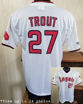 Jersey Pullover Mike Trout #27 Anaheim Angels Béisbol SGA Adulto Talla XL Foto 1 de 4