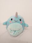 Squishmallows Elina the Narwhal 8inch plush (H12)