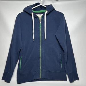 Biden Borg Fleece Lined Full Zip Up Hoodie Adult Size Small Blue Marl - Picture 1 of 19