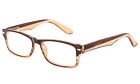 Reading Glasses Classic Simple Rectangular Frame with Spring Hinges