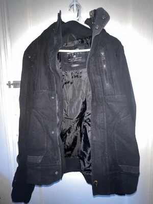 Burton Para Hombre L Negro Paseo Seco Calibre MB Snowboard Invierno Chaqueta/Cáscara Con Capucha Cremallera Foto 1 de 2