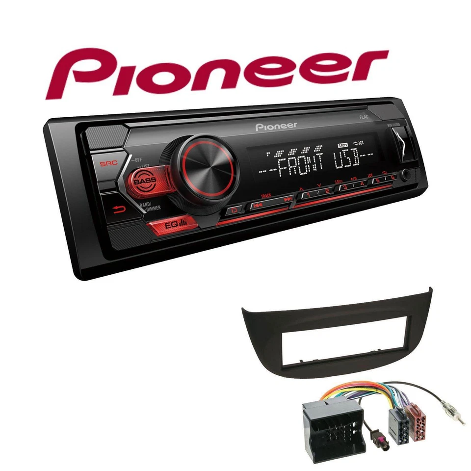 Pioneer 1-DIN Autoradio USB AUX Android für Renault Twingo II 2009-2014 schwarz