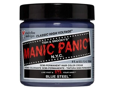 Manic Panic High Voltage Classic Semi-Permanent Hair Dye- BLUE STEEL (4oz) - Image 1 of 4