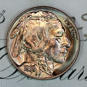 * 1938-D * PRISTINE++ GEM BU MS BUFFALO NICKEL * FROM ORIGINAL COLLECTION - Picture 1 of 4