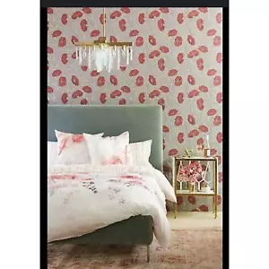 Funda nórdica Anthropologie Lelie tamaño doble floral nueva en paquete - Imagen 1 de 8