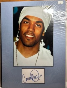FOTOGRAFÍA ENMARAÑADA AUTOGRAFIADA FIRMADA POR CRAIG DAVID CANTANTE 7 DÍAS - Imagen 1 de 2