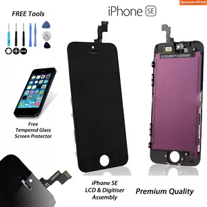 BLACK iPhone SE Replacement Retina LCD & Digitiser Touch Screen Grade AAA NEW - Picture 1 of 4