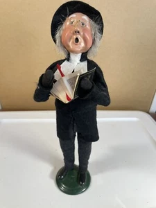 BYERS CHOICE CAROLER - PARSON READING THE HOLY BIBLE - 1991 - Chip In Base - Bild 1 von 10