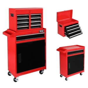 5-Drawer Rolling Tool Chest Box Storage Cabinet Organizer on Wheels for Garage - Picture 1 of 8