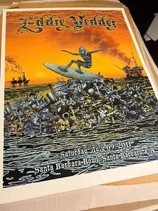 Eddie Vedder 9. Juli 2011 Emek Poster selten Santa Barbara CA! - Bild 1 von 5