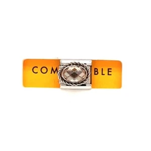 Genuine Nomination Composable Classic Silver Oval Champagne Charm 330604/024 - Picture 1 of 4