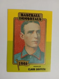 1980 TOPPS BASEBALL IMMORTALS CLARK GRIFFITH #43 1° STAMPA NUOVO COME NUOVO - Foto 1 di 2