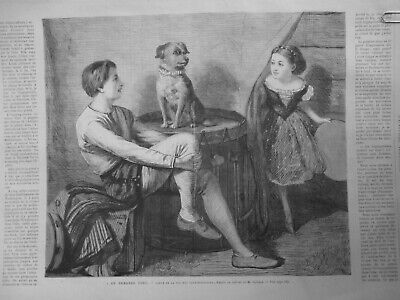 1868Ui Circo Perro Savant Toby Acrobat Niños Numero • 38.04€