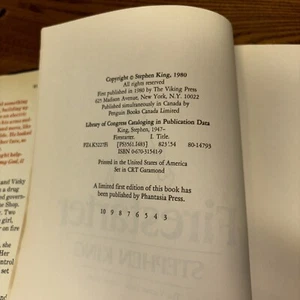 Firestarter by Stephen King (1980, Hardcover)First Edition - Imagen 1 de 5