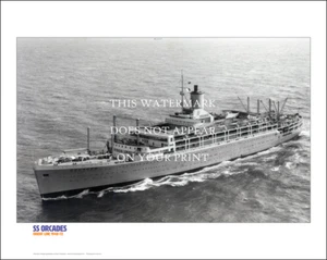 SS Orcades Orient Line Ship Art Print – 1948-72 – 20" x 16" Poster - Picture 1 of 4