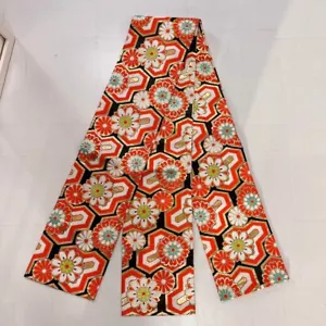 Japanische antike Seide Fukuro Obi - lebendiges Blumendesign für Kimono & Dekor - Bild 1 von 12