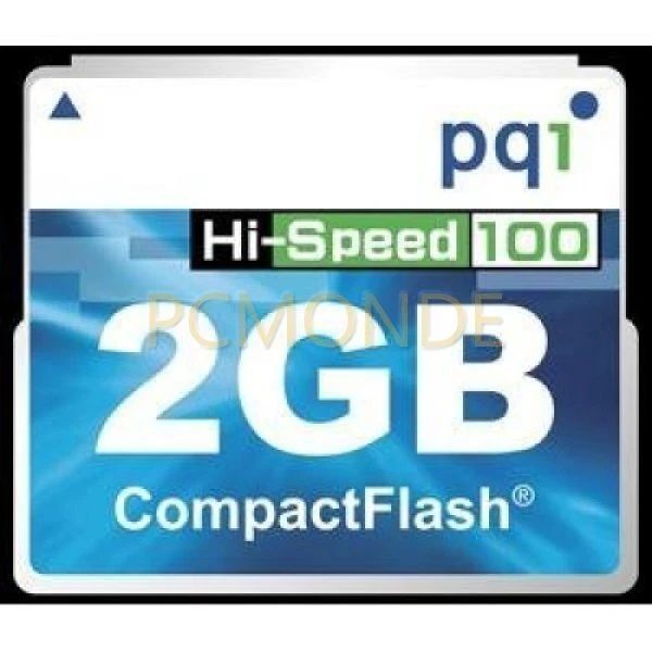 PQI 2GBb Hi-Speed 100x Speed Compact Flash Memory Card (AC57-2030-0101) - Image 1 of 1