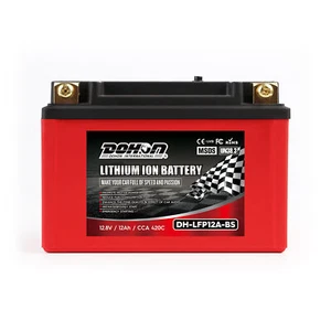 LFP12A-BS 420CCA Motorcycle Lithium Phosphate Battery LiFePO4 For Suzuki SFV650 - Picture 1 of 6