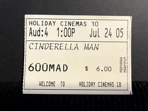 Vintage Movie Tickets CINDERELLA MAN Movie Stubs Film Memorabilia - Picture 1 of 2