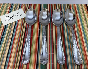 Hampton Silversmiths NOBILITY Stainless Flatware 18/10 Soup Spoons Set of 4 NICE - Bild 1 von 15