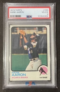 1973 Topps Hank Aaron #100 PSA 4 Atlanta Braves - Picture 1 of 2