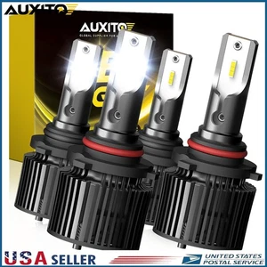 4x AUXITO 9005 9006 LED Headlight Bulb High Low Beam Bright White Conversion Kit - Picture 1 of 13