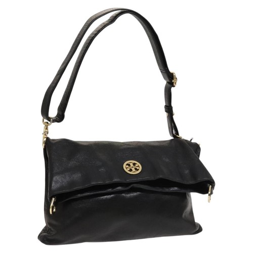 Borsa a tracolla TORY BURCH pelle nero oro originale bs26113