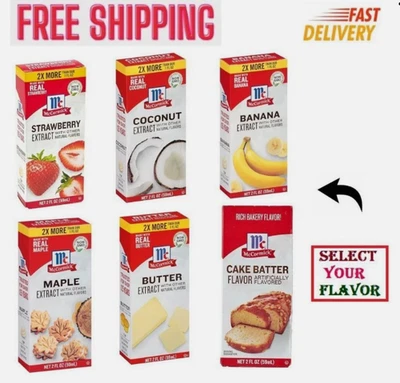 BRANDED McCormick Extract with Other Natural Flavors, 2 fl oz, Select Flavor.