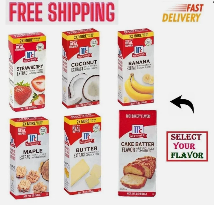 Extracto de McCormick con otros sabores naturales, 2 fl oz, sabor seleccionado. Foto 1 de 1