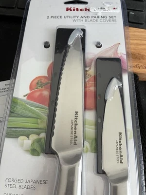 KitchenAid Chef Choice 8" Chef y 7" Santoku Cuchillo Japonés Acero Inoxidable-NUEVO Foto 1 de 4
