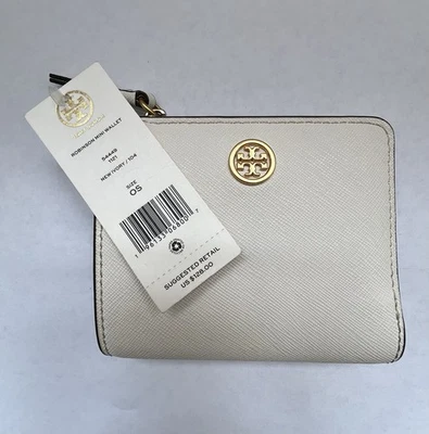 Mini Cartera Tory Burch Robinson 🌹 Nueva Marfil🌹Nueva Con Etiquetas Foto 1 de 4