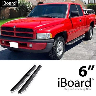 APS Running Board Polished 6" Fit Dodge Ram 1500 2500 3500 Club Cab 94-01 Foto 1 de 4
