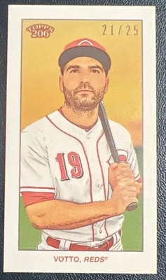 Joey Votto 2020 Topps 206 Cycle Back Mini #’D 21/25 NNO Cincinnati Reds - Image 1 of 2