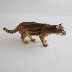 RARE K&M International Ocelot Miniature Toy Plastic Animal Figure - Picture 1 of 8