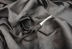 Suede Upholstery solid Micro faux 58" Wide Charcoal Drapery Fabric by the yard - Picture 1 of 1