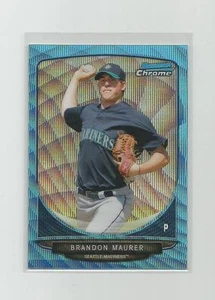 Bowman Cromo 2013 BRANDON MAURER Rifrattore Onda Blu - Foto 1 di 1