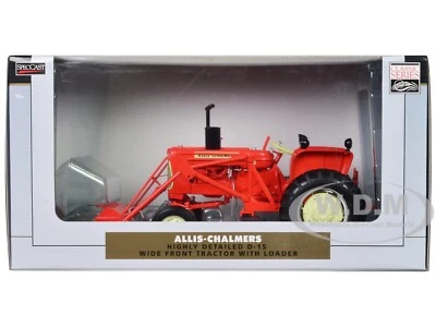 ALLIS-CHALMERS D-15 WF TRACTOR W/LOADER ORANGE 1/16 DIECAST BY SPECCAST SCT939 - Image 1 of 2