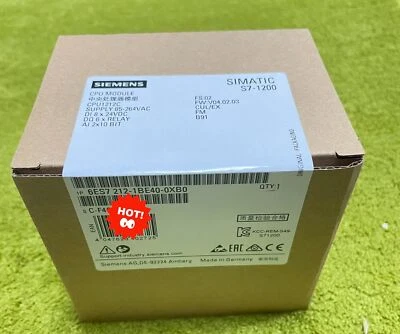 1PCS New original Siemens 6ES7212-1BE40-0XB0 6ES7 212-1BE40-0XB0 Fast Shipping - Image 1 of 4
