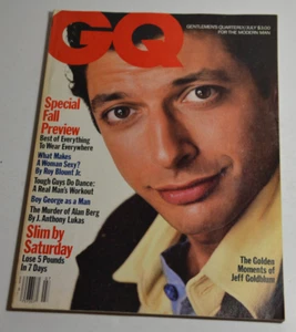 Revista GQ de colección caballeros trimestral julio 1985 Jeff Goldblum SIN ETIQUETA - Imagen 1 de 7