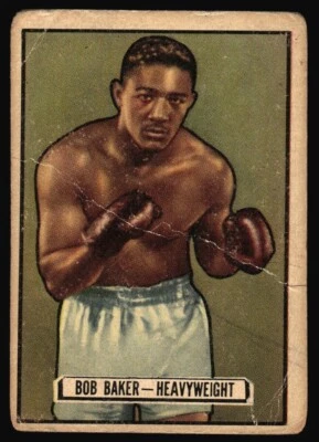 1951 Topps Ringside Vintage Boxing #25 Bob Baker *Crease - Image 1 of 2
